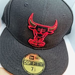 New Era Chicago Bulls 59Fifty Fitted Hat /Cap Size 7-1/2